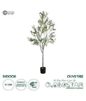 GloboStar® Artificial Garden OLIVE TREE 20054 Τεχνητό Διακοσμητικό Φυτό Ελιά Υ180cm